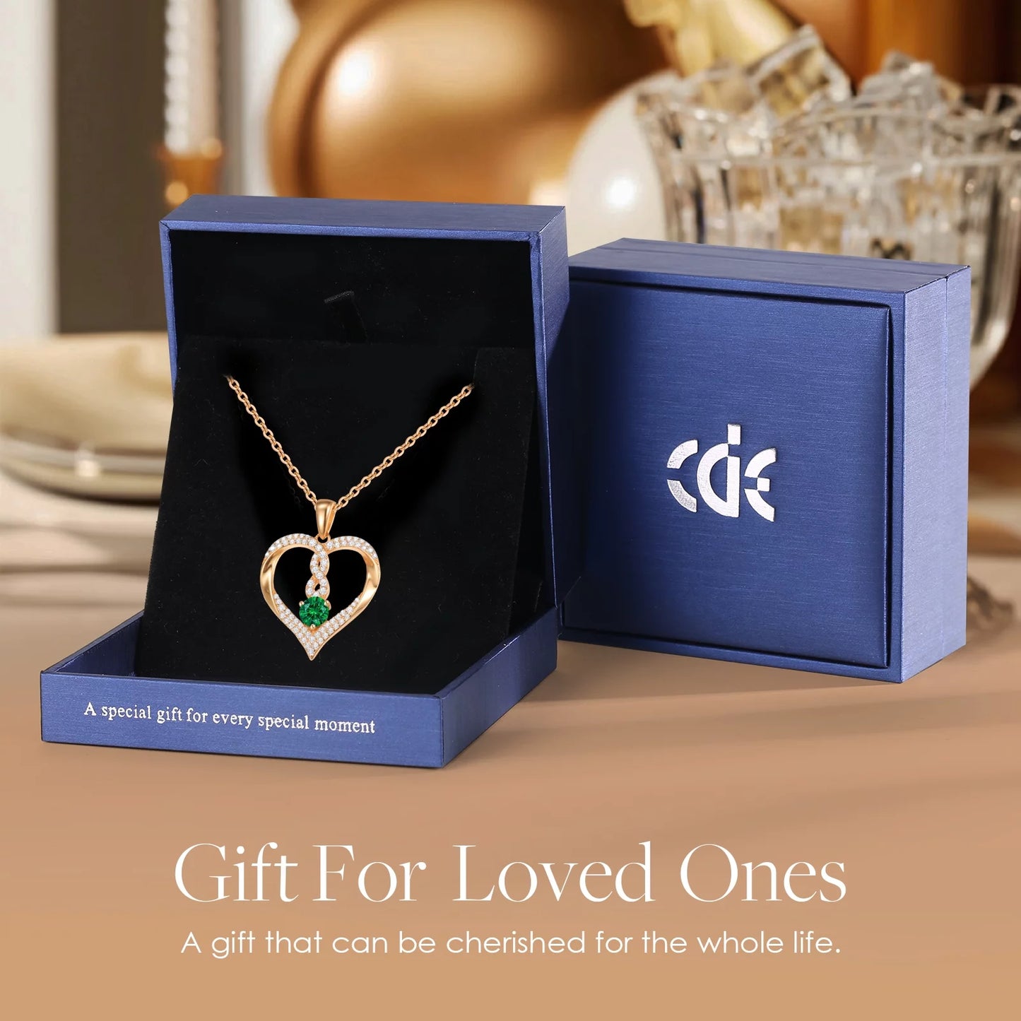 18K Gold Plated Infinity Heart Pendant Necklaces for Women Forever Love Necklaces Anniversary Valentine'S Day Best Gift Ideas for Women Fine Packing Gift Box