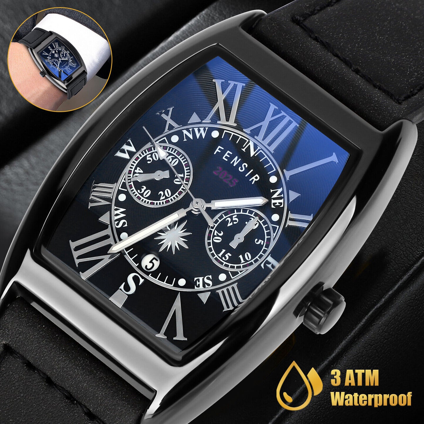 Luxury Waterproof Men'S Watch Quartz Business Classic Sports Multifunction Wrist