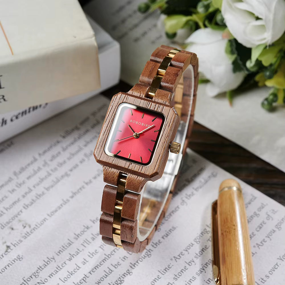 Woman Watch Luxury Women'S Quartz Watch for Women Wristwatch Ladies Watch Female Wrist Watches Wood Timepieces Custom