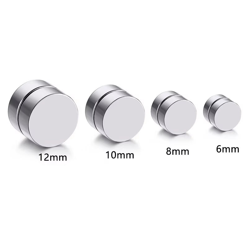 1 Piece Mens Women Strong Magnet Magnetic Therapy Health Ear Stud Non Piercing Earrings Fake Earrings Gift Punk Jewelry