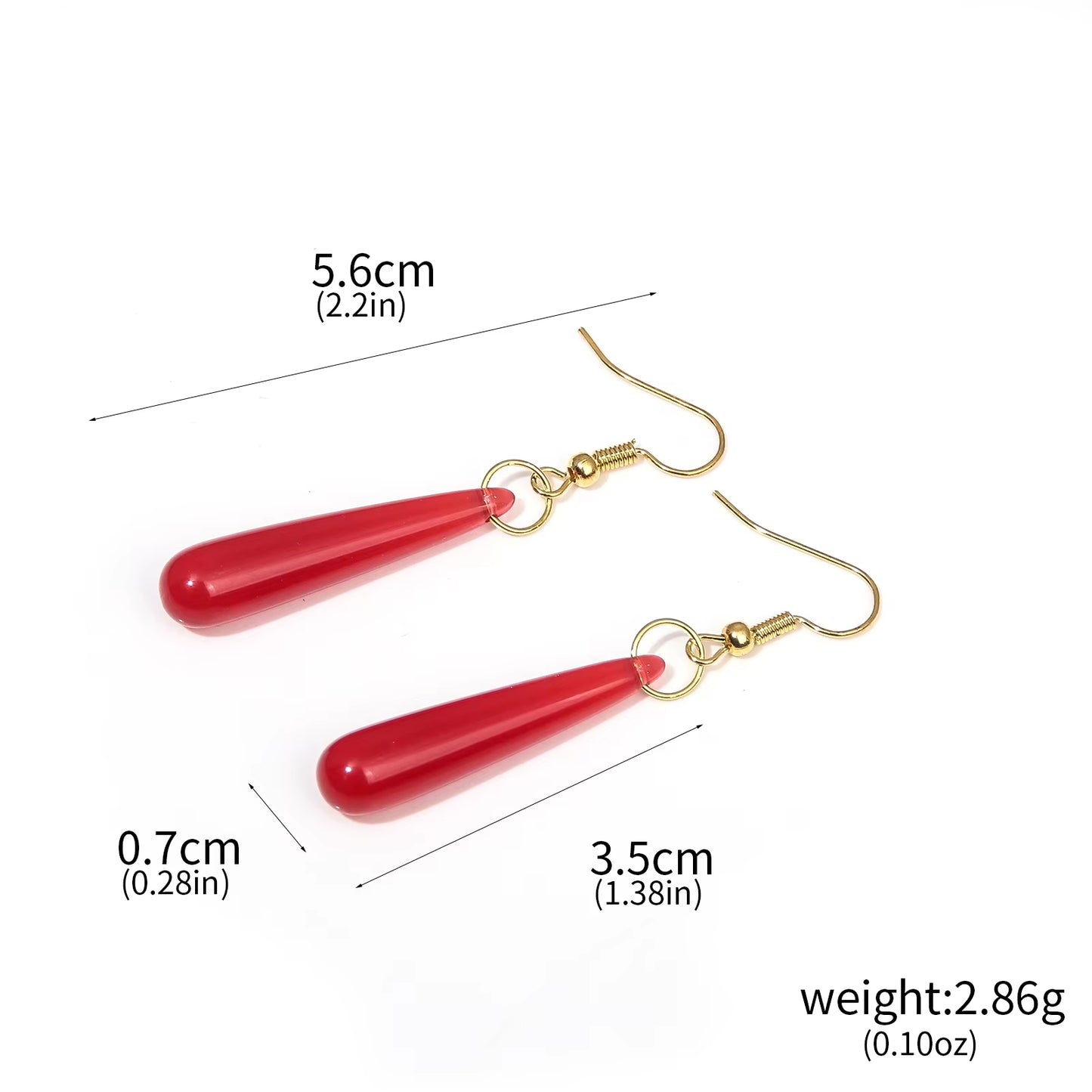 Anime Frieren: beyond Journey'S End Red Earrings Frieren at the Funeral Frieren Stud Earrings Pendant Frieren Elf Cosplay Gift