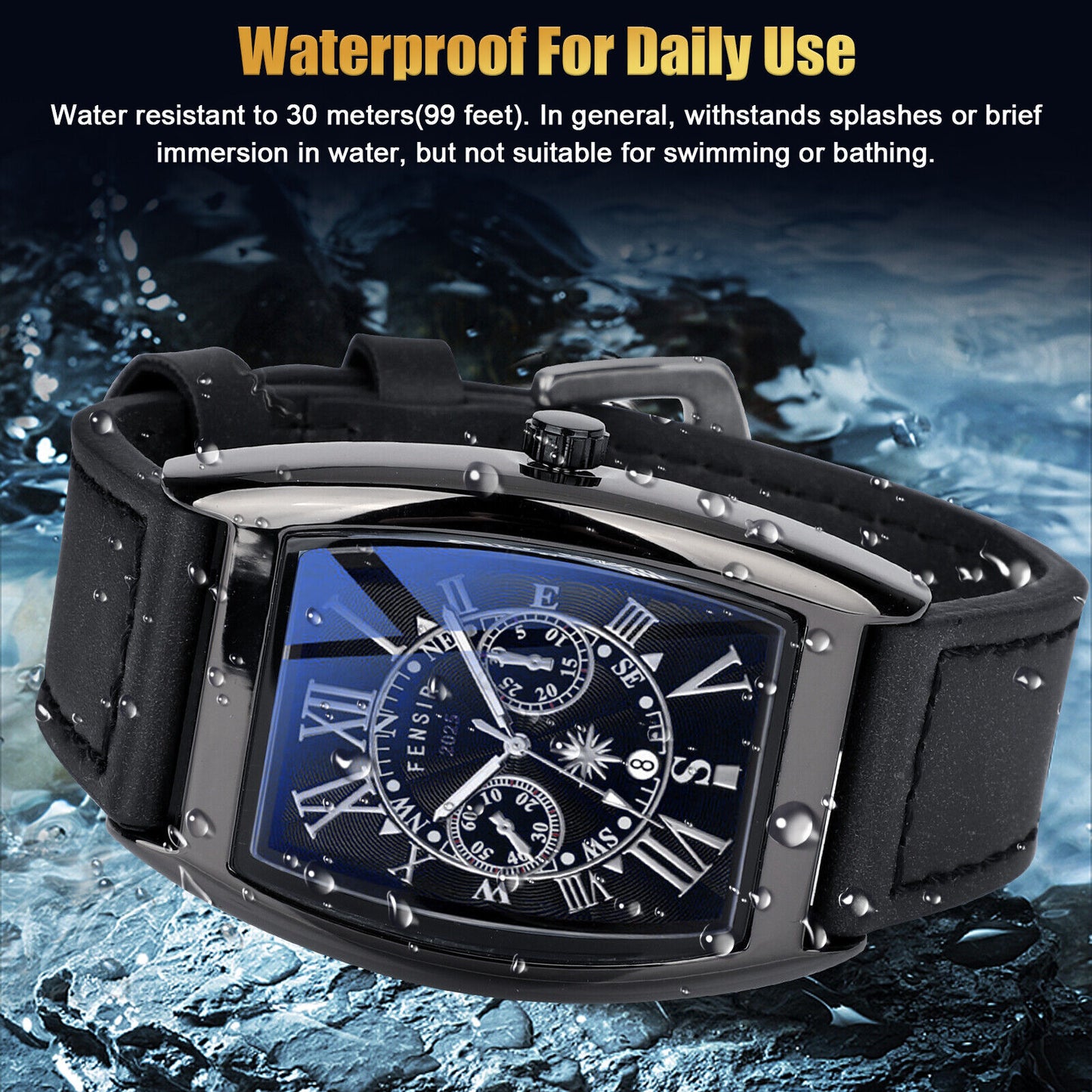 Luxury Waterproof Men'S Watch Quartz Business Classic Sports Multifunction Wrist