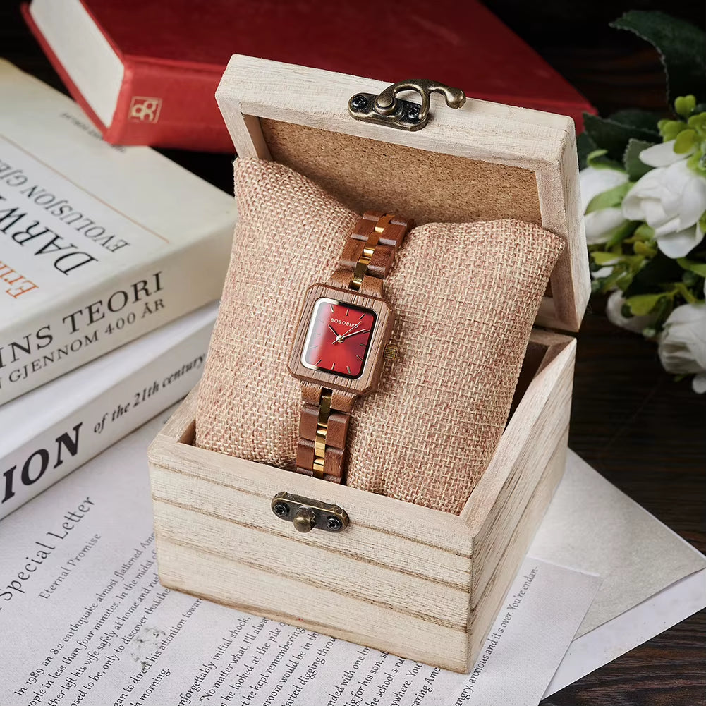 Woman Watch Luxury Women'S Quartz Watch for Women Wristwatch Ladies Watch Female Wrist Watches Wood Timepieces Custom